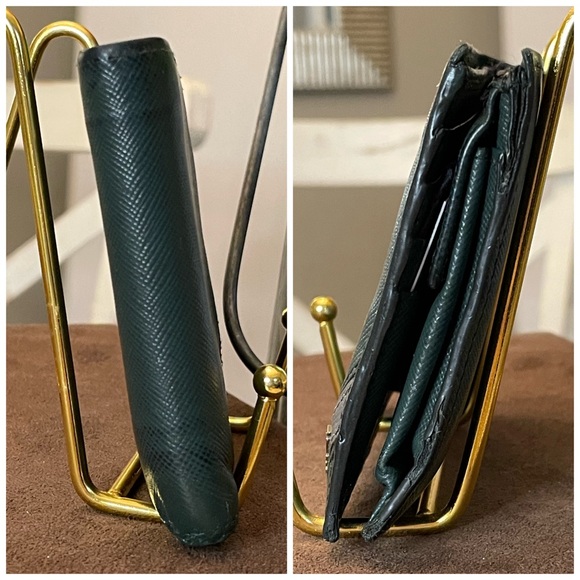 *Authenticity Card Included* Prada Dark Green Bifold Men’s Wallet - Picture 3 of 15